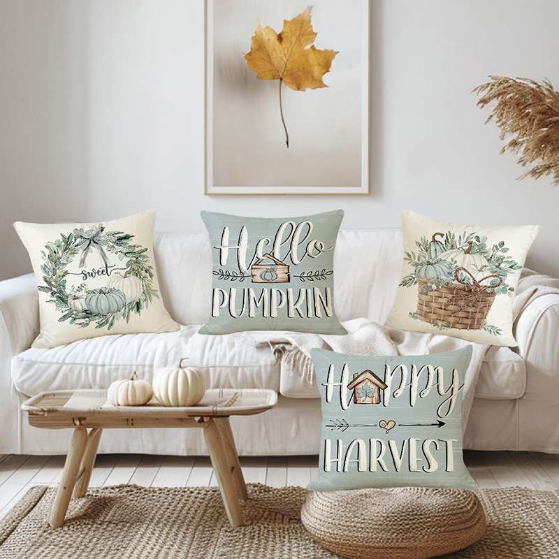 秋の実りクッションカバー