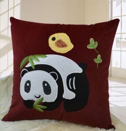 童話の世界 刺繍クッションカバー
