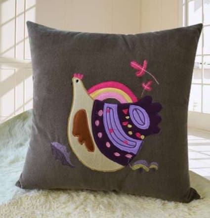 童話の世界 刺繍クッションカバー