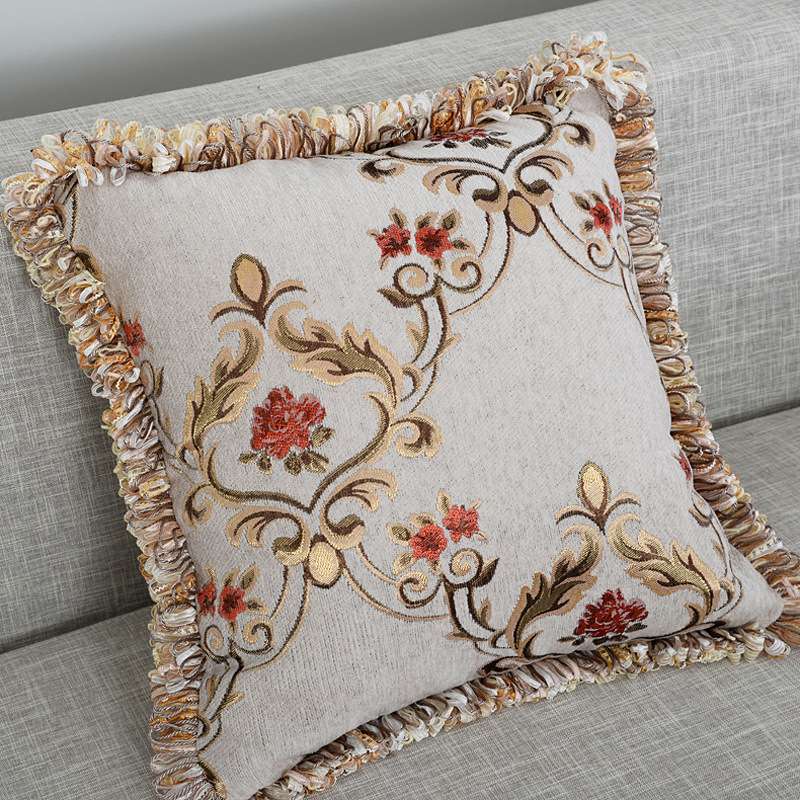 華麗な刺繍入り装飾クッションカバー