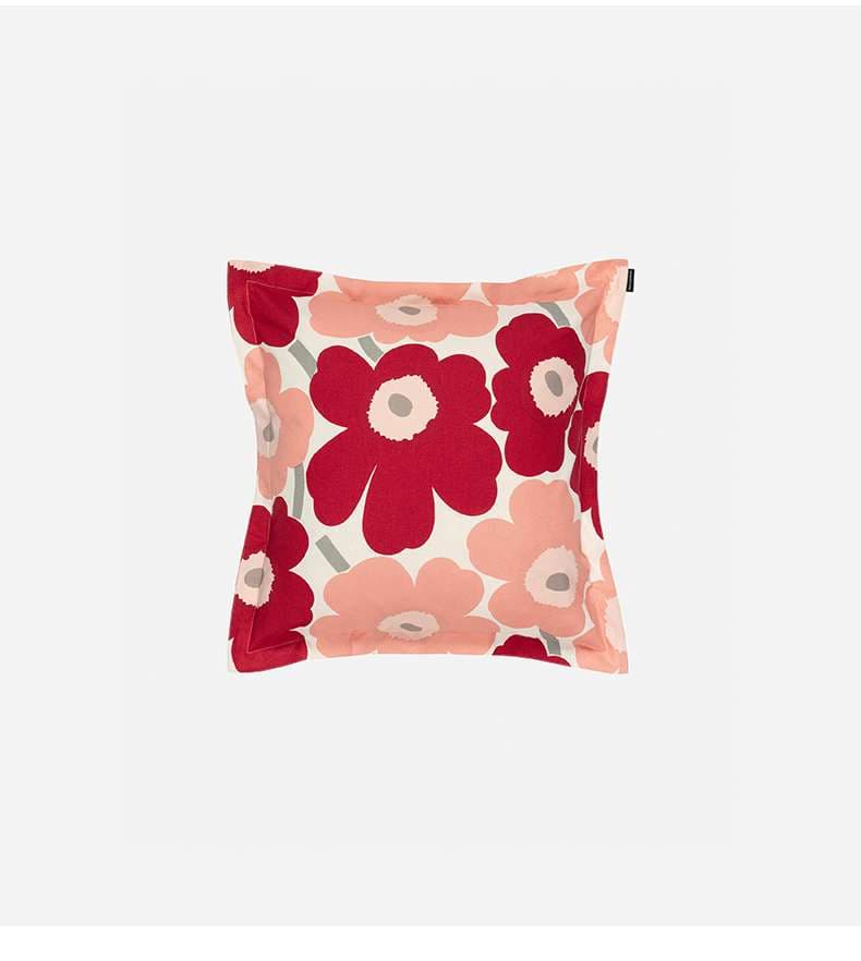 北欧風花柄クッションカバー