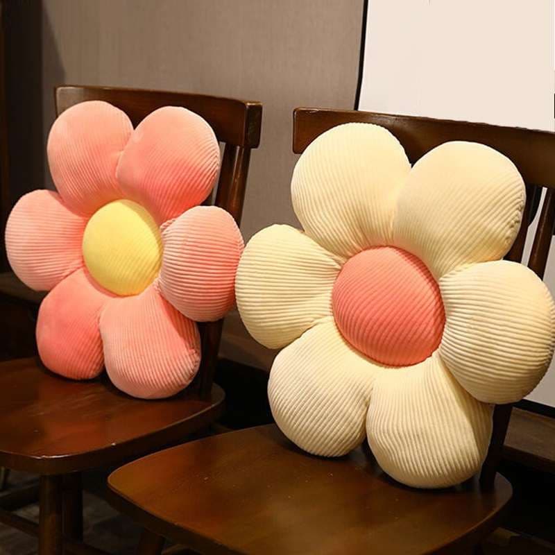 クッションカバー 花びら型のふわふわクッション