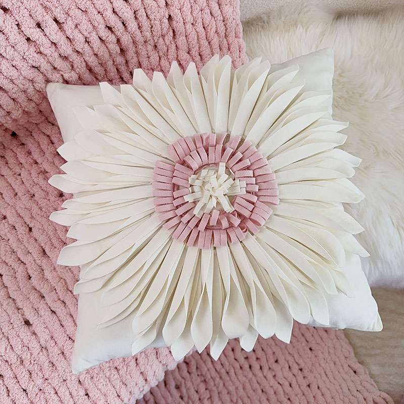 ロマンティック花柄クッションカバー