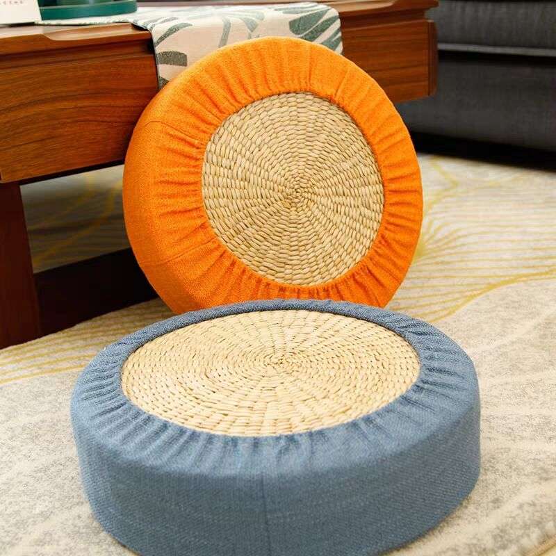 クッションカバー  和洋折衷円形座布団カバー